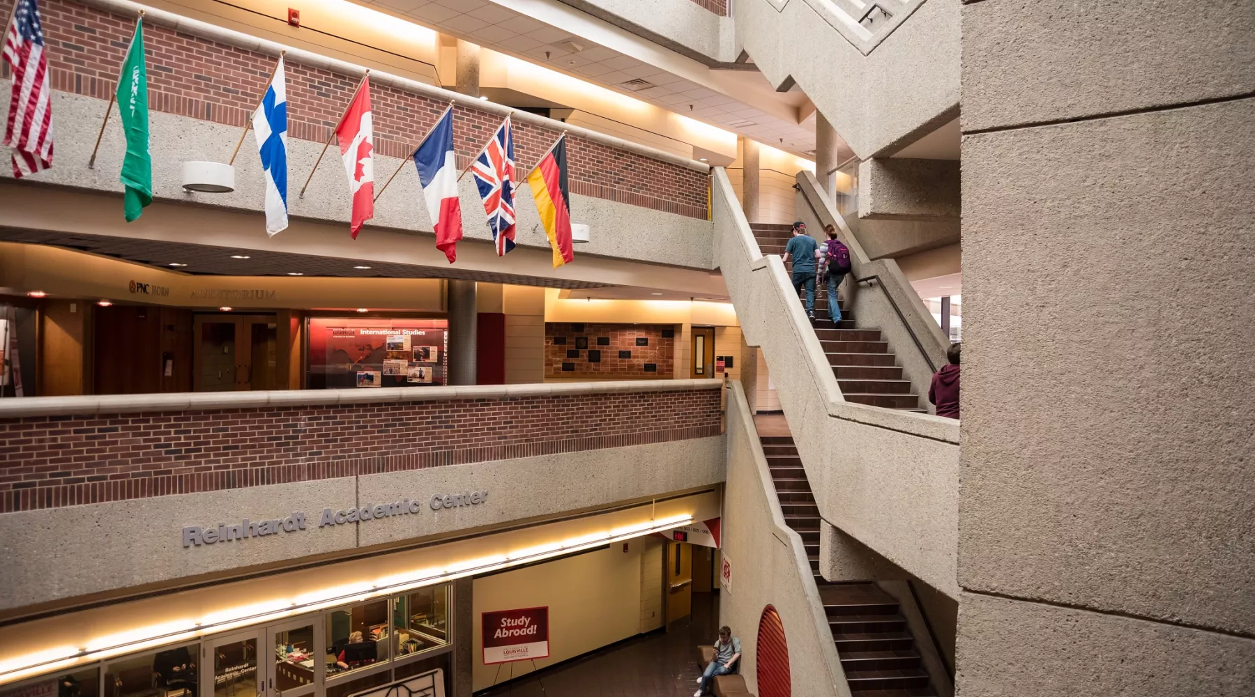 Interior shot of the College of Business