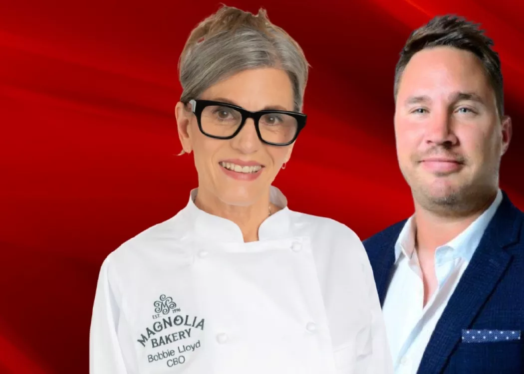 Bobbie Lloyd and Jason Mattes on red essence background